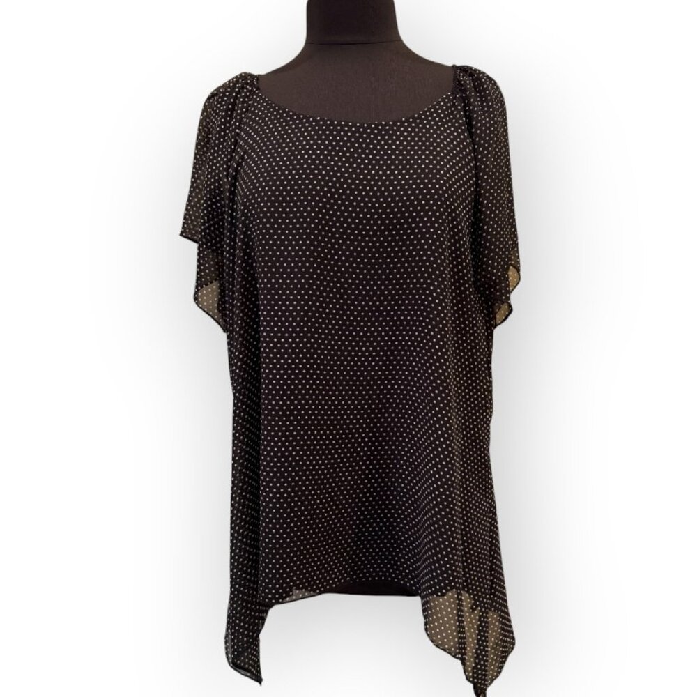 Dress Barn pokadot blouse